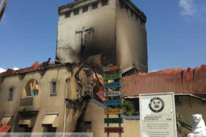 Lagos High Court set on fire amid #EndSARS protests