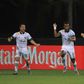 Jeremy Ebobisse celebrates the equaliser in Portland's 2-2 draw with Los Angeles FC in the MLS restart tournament in Orlando