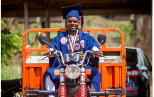 Tricycle rider graduates from UCC as Best Student in Law of Taxation