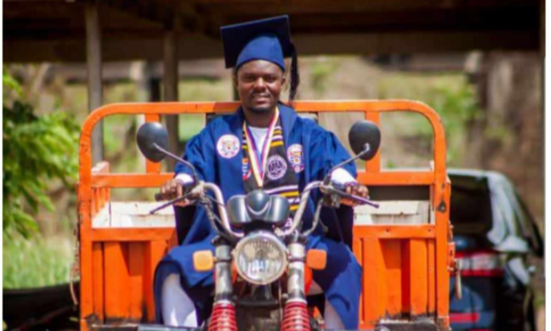 Tricycle rider graduates from UCC as Best Student in Law of Taxation