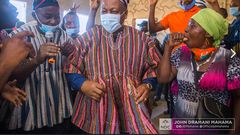 Mahama given a chieftancy title in Bole