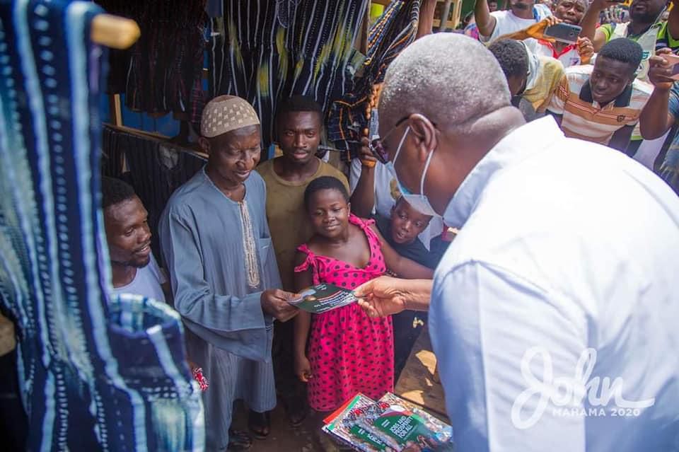 Mahama embarks on door-to-door campaign