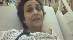 Margot Kagan from her hospital bed (GoFundMe)