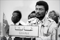 Jerry Rawlings became the first President of the Fourth Republic.