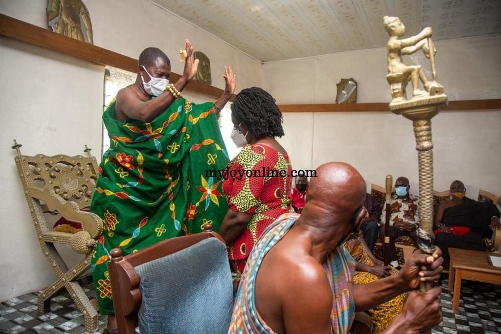 The NDC running mate has begun courting support at the grassroots (Credit: Myjoyonline)