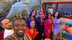 John Dumelo, Van Vicker, Yvonne Nelson, Majid Michel, Jackie Appiah, Nana Ama McBrown and Nadia Buari take selfie