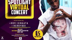 Kofi Kinaata, Herbyboi listed for The Virtual Spotlight Concert on August 8