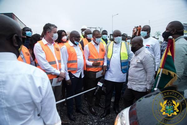 Nana Addo cuts sod