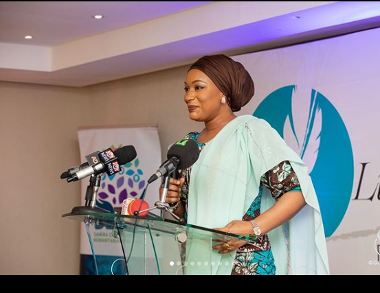 Samira Bawumia delivering her speech
