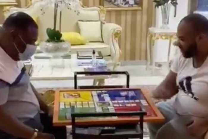 Duncan Williams playing with son Daniel Williams