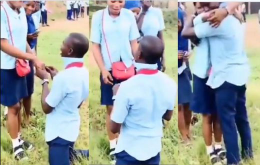 Student proposes to girlfriend to climax the WASSCE