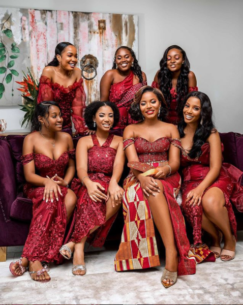 Jasmine and her bridemaids
