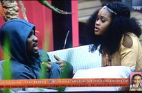 Cee-C and Tobi having one of their fights