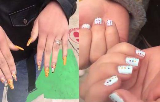 Aspiring teachers caught cheating with exam answers painted on nails