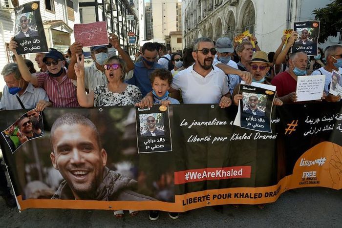 Supporters of Algerian journalist Khaled Drareni, who was sentenced to two years in prison, had been hoping for a lenient judgement, if not acquittal