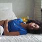 Lady suffering from mentrual cramps
