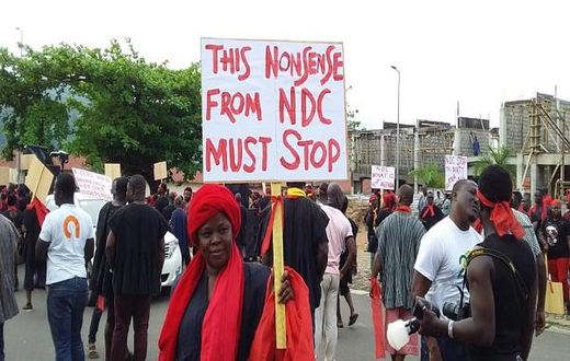 Kyebu demonstration