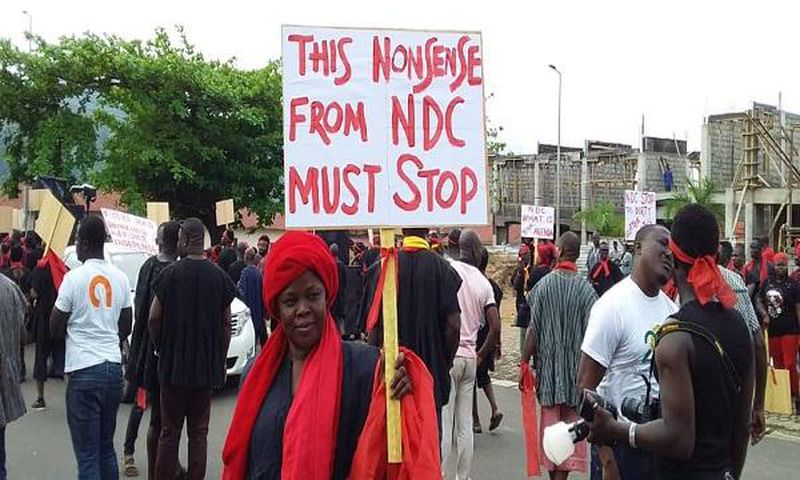 Kyebu demonstration