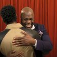 Emotional moment as Ghanaian meets Chadwick Boseman for the first time