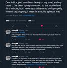 Screenshot of P Diddy's tweet