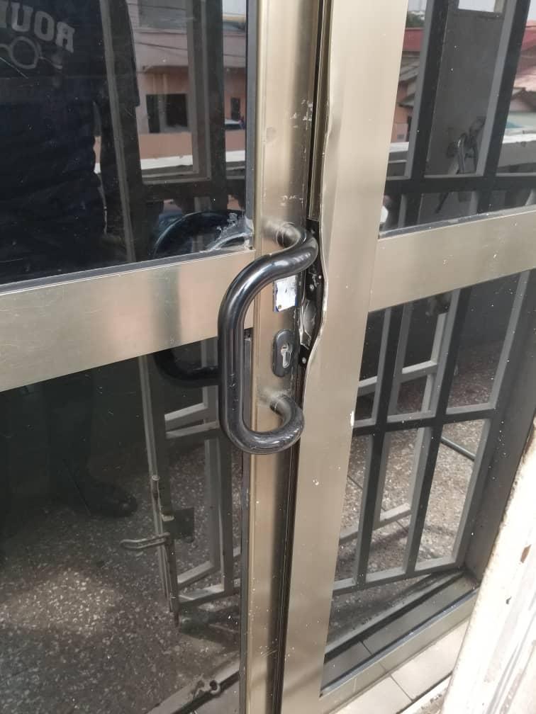 Kwesi Pratt's office broken