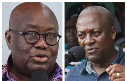 Nana Addo and John Mahama
