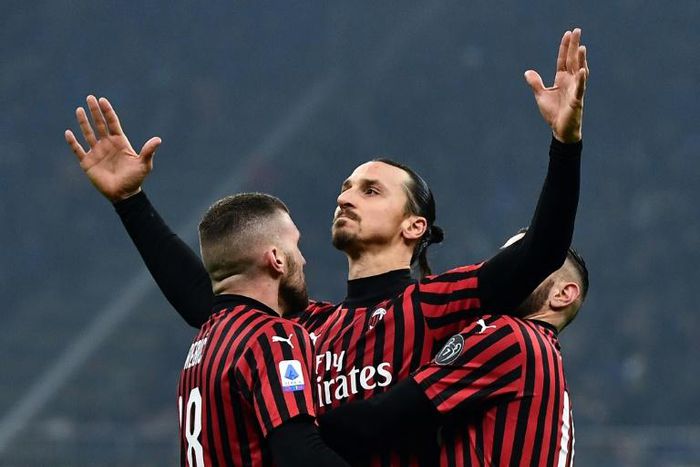Ibrahimovic returned to the San Siro in January