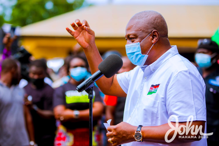 John Mahama at the Wa Magazine on Wednesday, September 3, interacting with the owners of garages, shop owners and artisans on how to support and enhance their work.