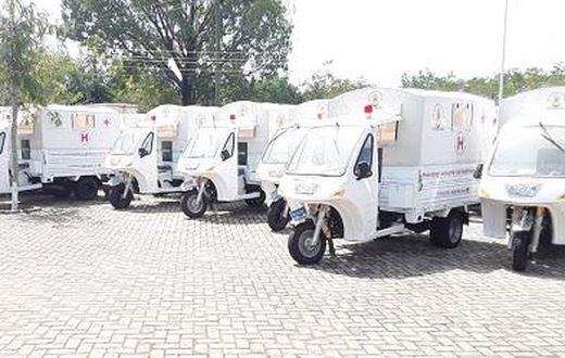 Tricycle ambulances