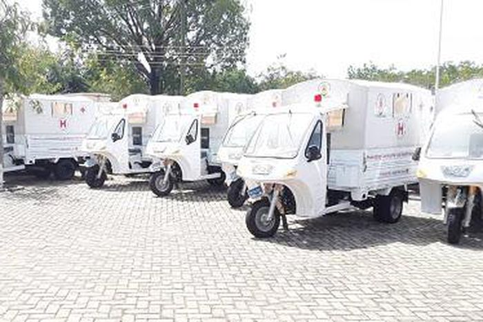 Tricycle ambulances