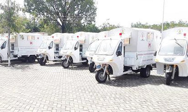 Tricycle ambulances