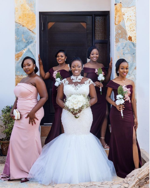 Efya and her bridesmaids