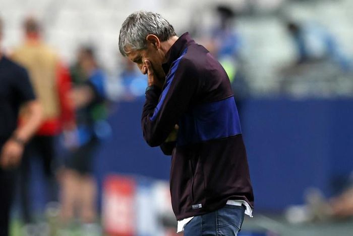 Barcelona coach Quique Setien called Friday's humiliating Champions League quarter-final defeat by Bayern Munich "tremendously painful"