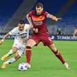 AS Roma forward Edin Dzeko (R) scored twice against Benevento.