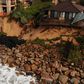 Dozens of seafront homes in Wamberal are at risk of falling into the sea after storms eroded the beach