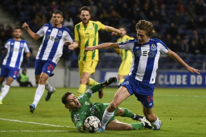 Fabio Silva (right) has joined Wolves for a club-record fee from Porto