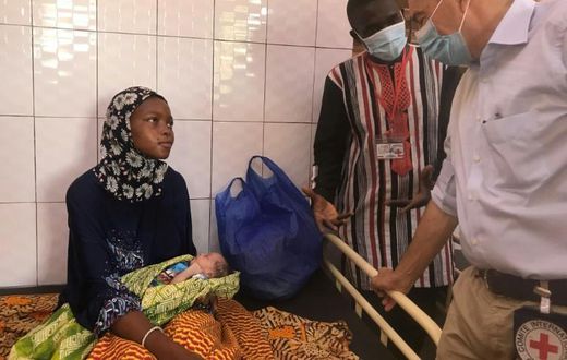 International Red Cross (ICRC) president Peter Maurer visited the Kaya centre in northern Burkina Faso over the weekend