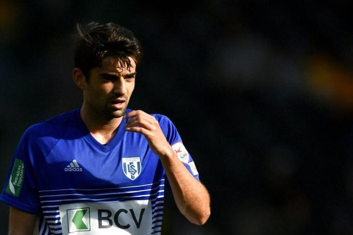 Enzo Zidane, seen here playing for Lausanne, is reportedly on the verge of joining German second divison side Erzgebirge Aue