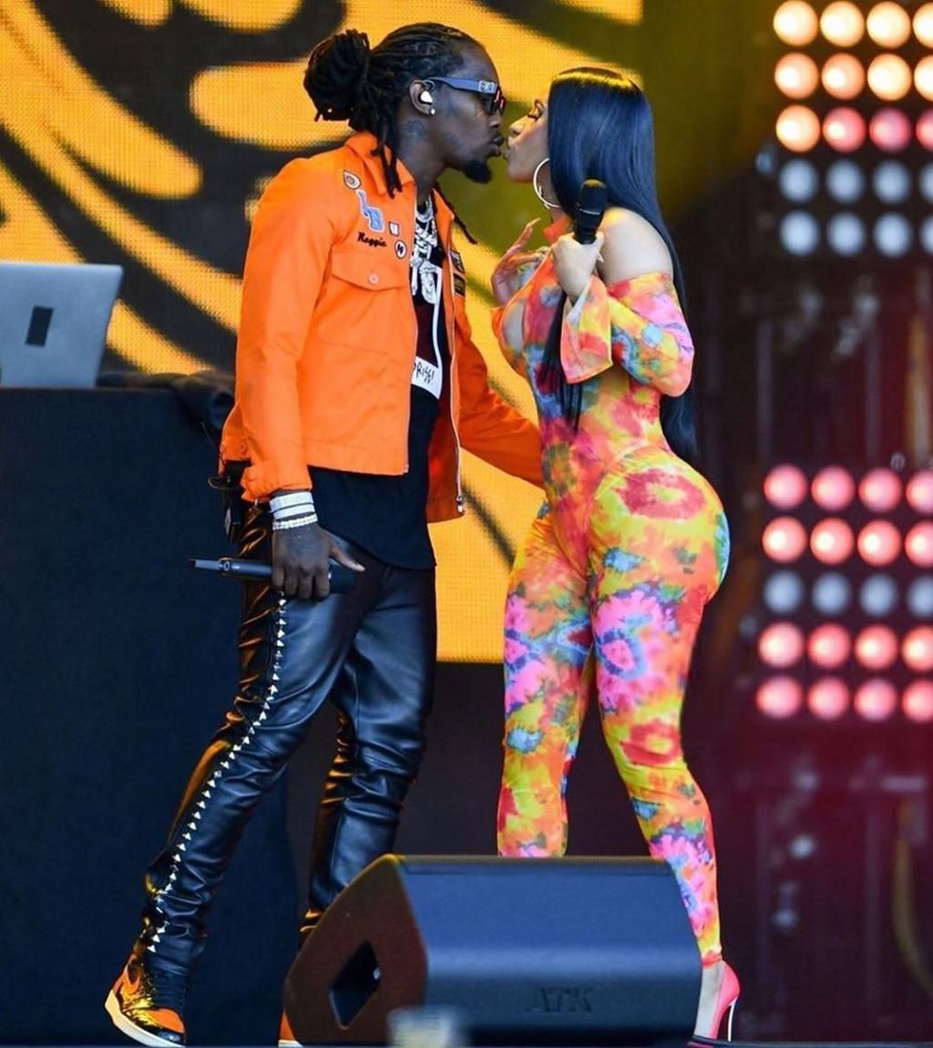 Cardi B with her husband, Offset. [Instagram/IamCardiB]
