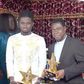 Kuami Eugene presents 2020 VGMA plaques to his pastor