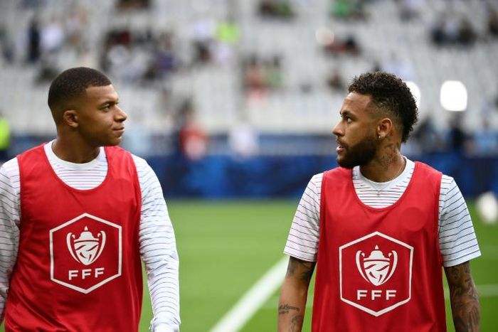 Kylian Mbappe and Neymar were named in the starting line-up to face Saint-Etienne in the French Cup final