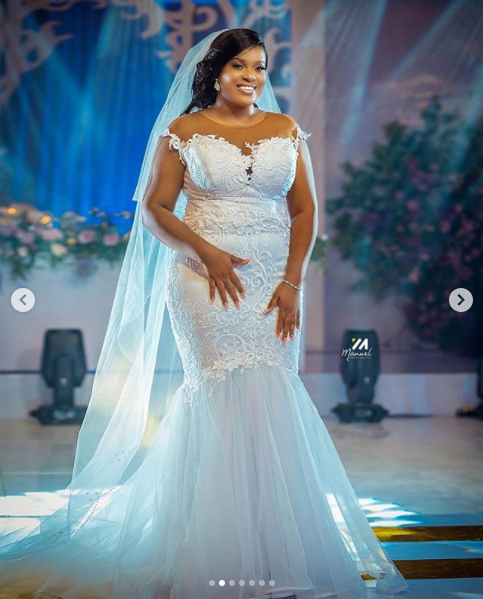 Selasie in her white gown