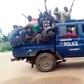 Western Togoland members with police car