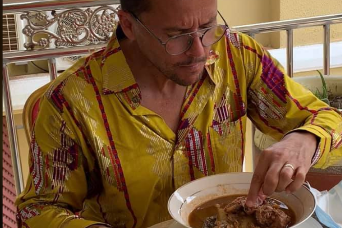 Australian High Commissioner apologises for eating fufu with his left hand