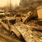 Vehicles torched in central California's Creek Fire smolder in an unincorporated area of Fresno County