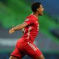 Serge Gnabry celebrates after scoring twice in Bayern Munich's 3-0 win over Lyon in Wednesday's Champions League semi-final.