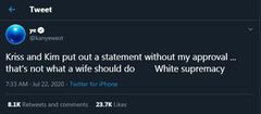 Kanye West accuses wife and mother-in-law of white supremacy [Twitter/KanyeWest]