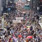 Demonstrators, some of whom have branded the pandemic a conspiracy, demanded a "day of freedom" in protest against virus curbs
