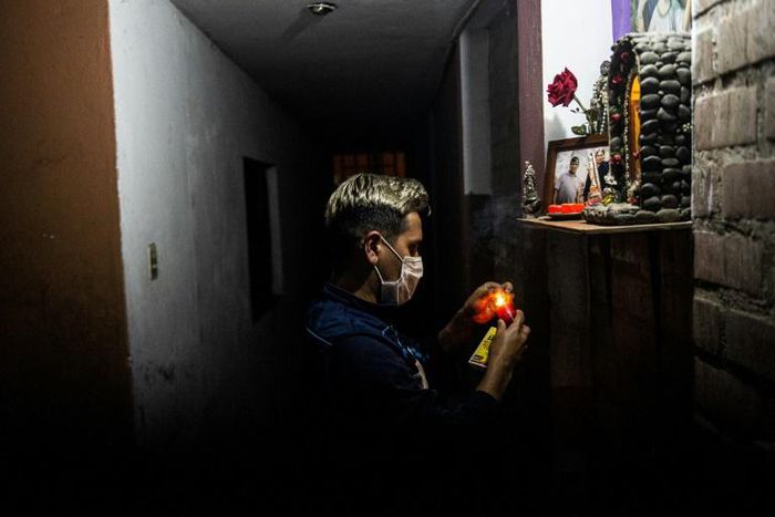 The Diaz family held a mass in their home to remember the five family members that died from the novel coronavirus