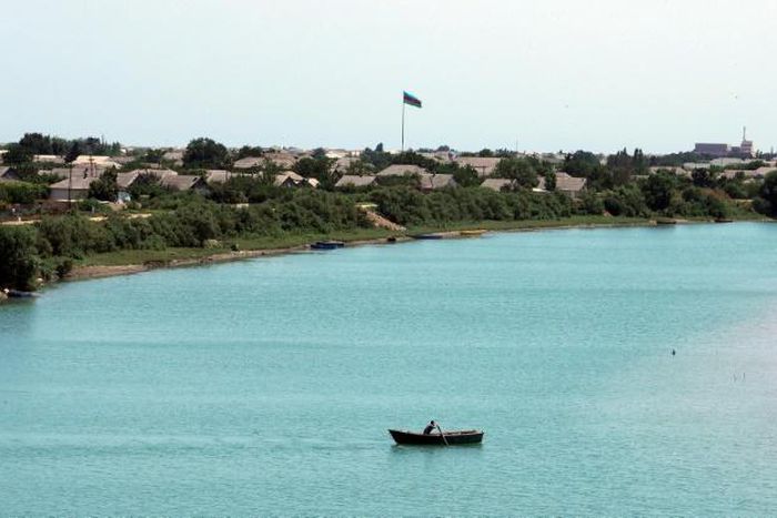 The Kura river in Azerbaijan has shallowed dramatically this summer in what experts say is an unfolding ecological disaster